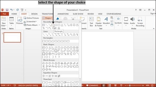 Powerpoint Choose Shape