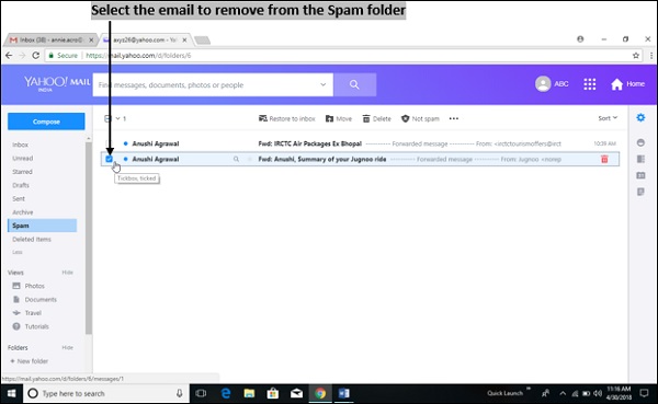 Remove From Spam