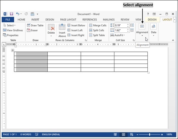 Select Alignment