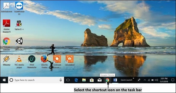 Taskbar Shortcut Icon