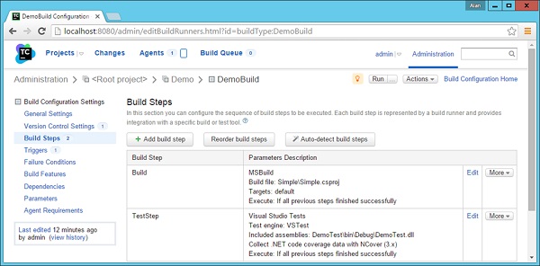 Build Steps Add Build Steps