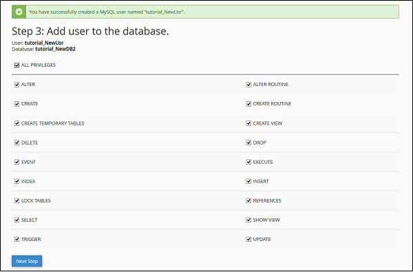 Add User Database