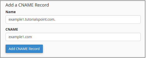 CNAME Record