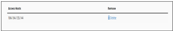 Remove Access Host