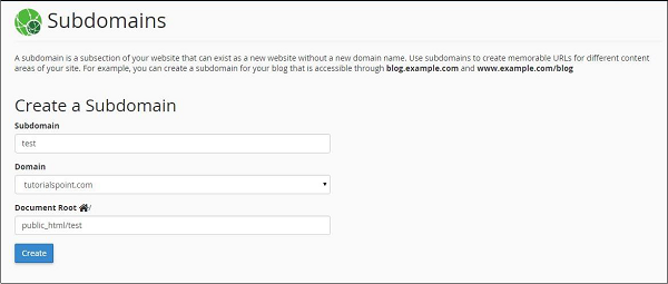 Subdomain