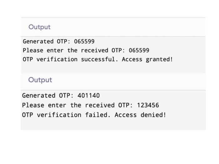 OTP using Python