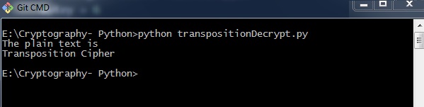 Decrypting Transposition