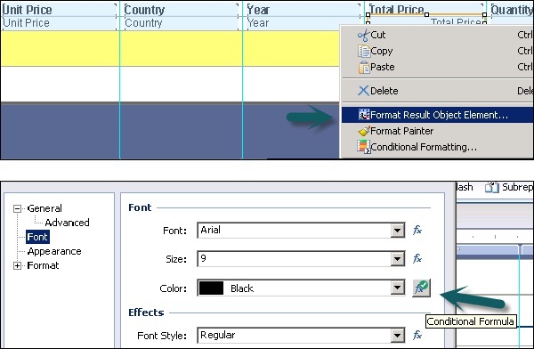 Conditional Formatting