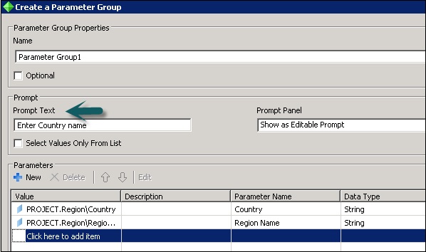 Create Parameter Group