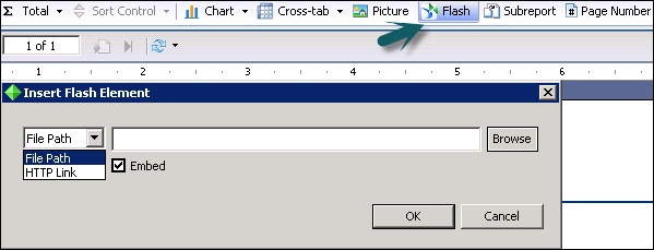 Inserting Flash Element