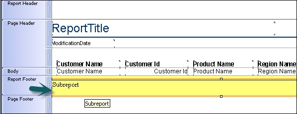 Report Footers