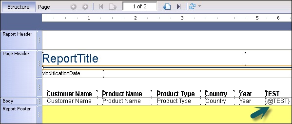 Structure Tab