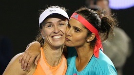 Mirza and Hingis