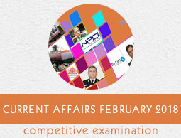 Current Affairs February 2018