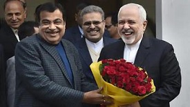 Nitin Gadkari Javad Zarif