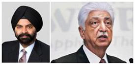 Ajay Banga and Azim Premji