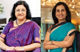 Arundhati Bhattacharya and Chanda Kochhar