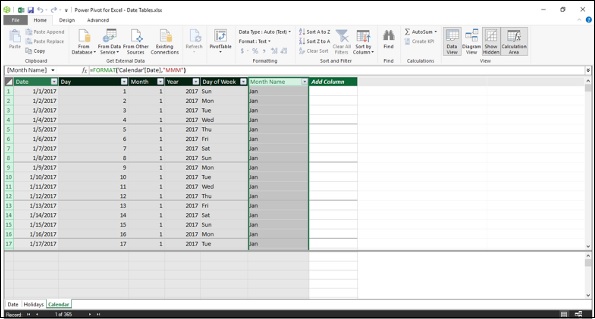 Adding Calculated Columns