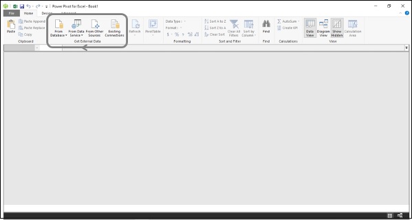 Loading Data into Data Model