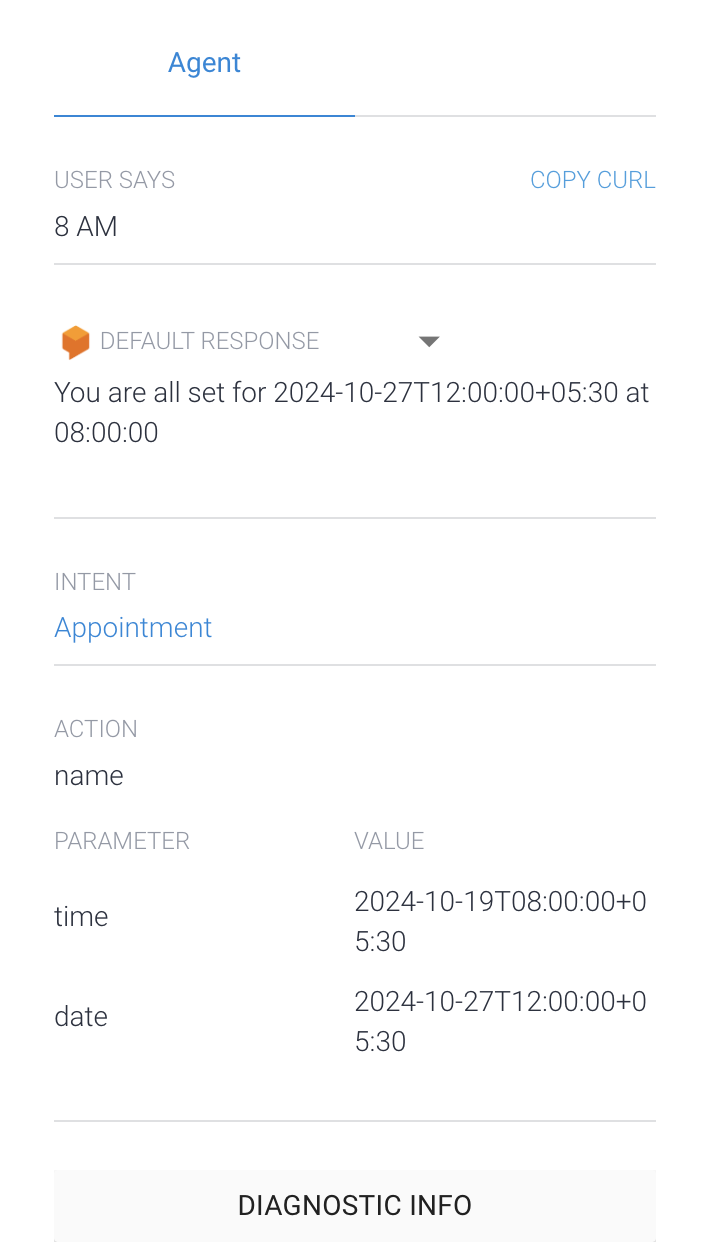 Dialogflow Building a Chatbot