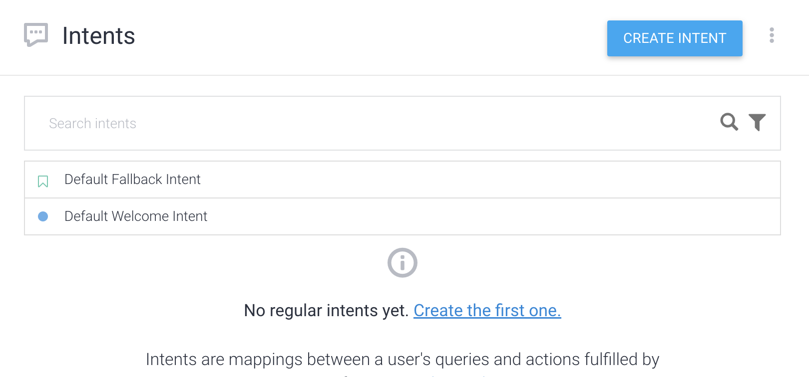 Dialogflow Building a Chatbot