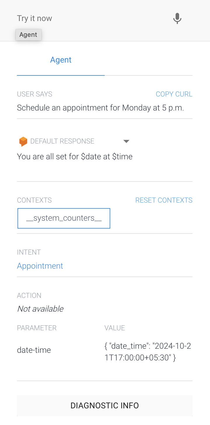 Dialogflow Building a Chatbot