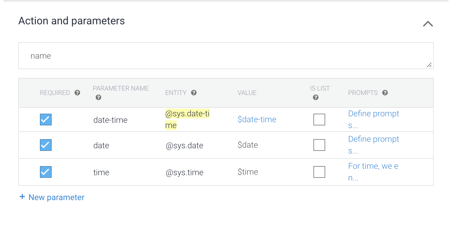 Dialogflow Building a Chatbot