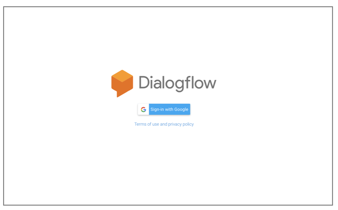 Dialogflow Sign up