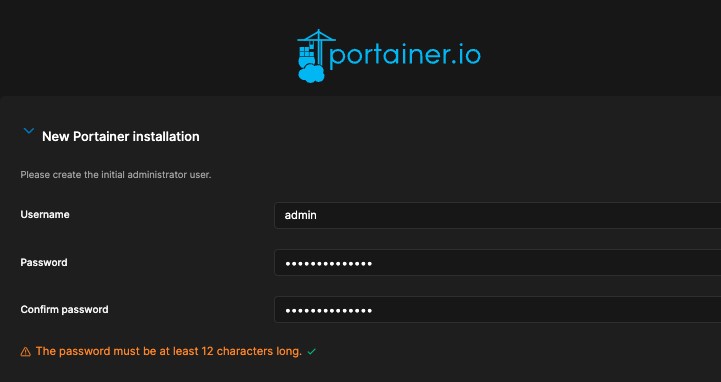 Access the Portainer Web Interface