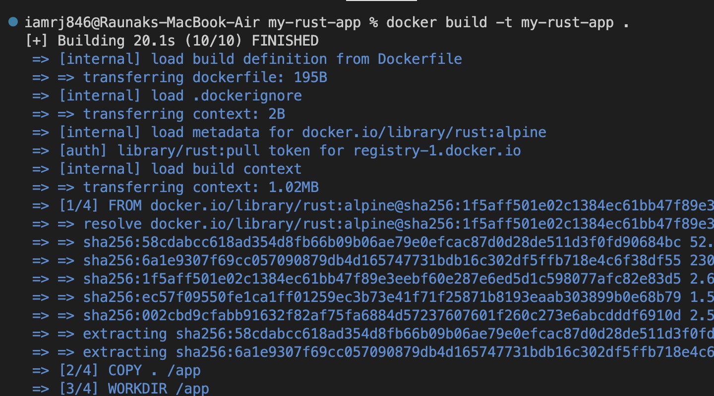 Building the Rust Docker Image