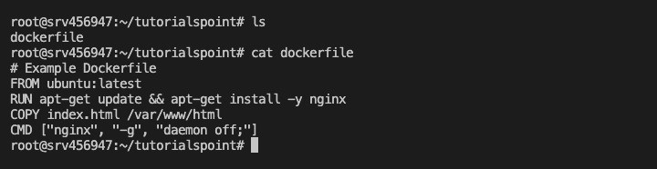 Creating a Dockerfile