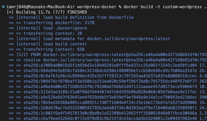 Creating WordPress Docker Image