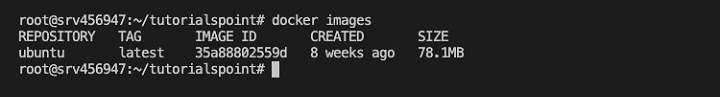 docker images Command