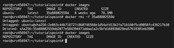 docker rmi Command