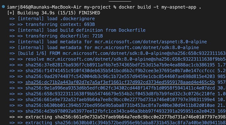 Docker setting ASP.Net 6