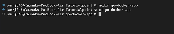 Docker Setting Go 1