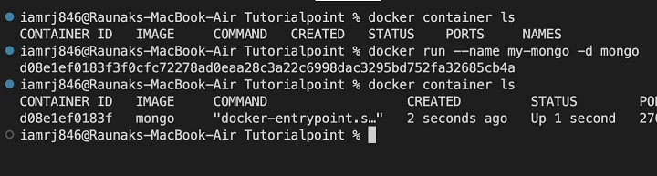 Docker Setting MongoDB 2