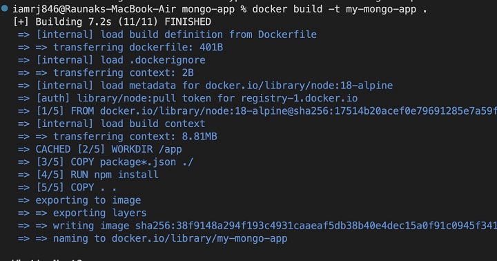 Docker Setting MongoDB 5