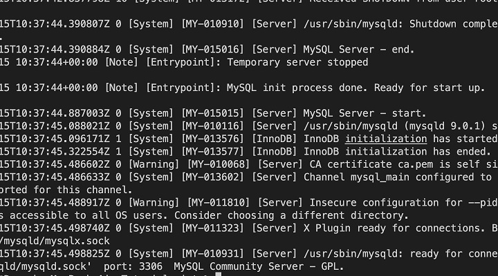 Docker Setting MySQL 5