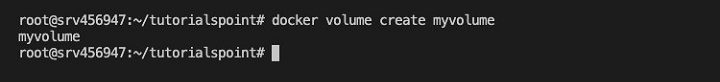 docker volume create Command