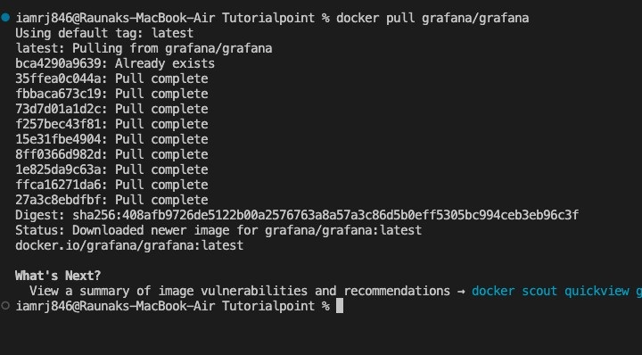 Pull the Grafana Docker Image