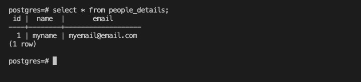 Query the Postgres Data