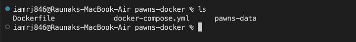 Using Docker Compose to Set Up Pawns 1