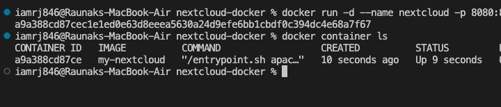 Using pre-built Nextcloud Docker Image 2