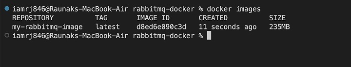 Validate Rabbitmq Docker Image Build