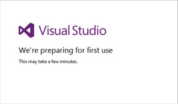 open visual studio