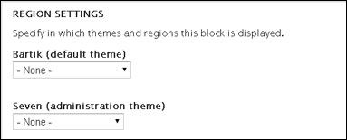 Drupal Block & Regions