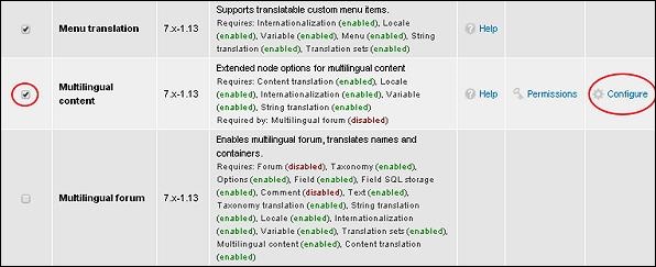 Drupal Multilingual Content