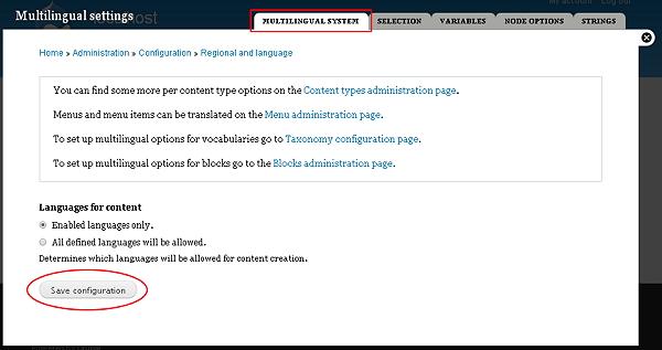 Drupal Multilingual Content