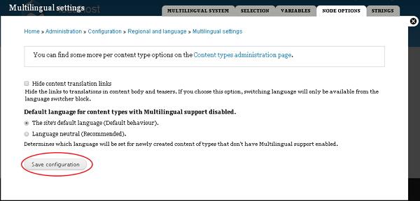 Drupal Multilingual Content